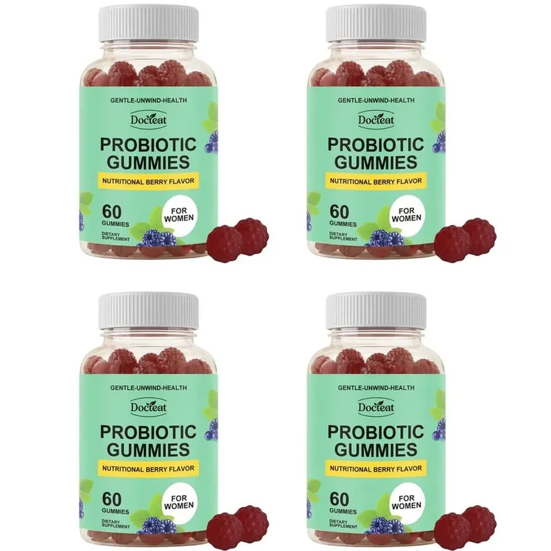 Women Probiotic Gummies 60 Count with Prebiotics Vitamin B6+C and Zinc Supports Digestive Balance & Immune Function Health — image 10