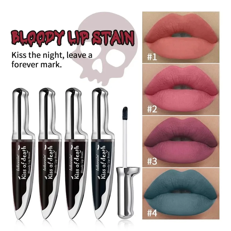 5pcs Halloween Makeup Kit Temporary Hair Color Spray Face Body Paint Stick Eyeshadow & Lip Makeup Set Festival Party Cosmetics