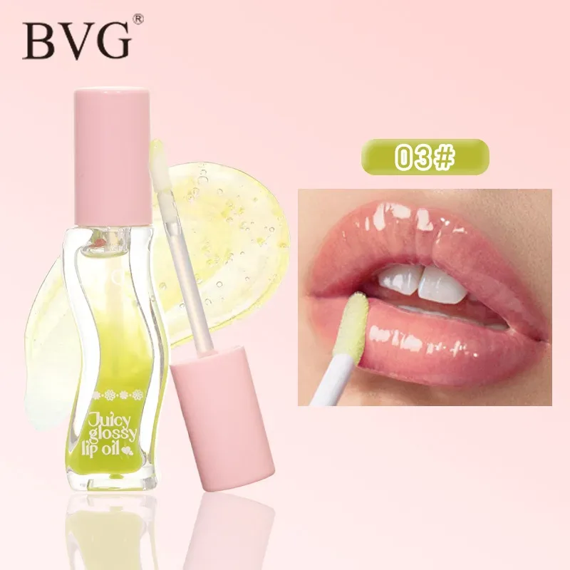 Garrafa de onda Juicy Lip Oil Transparente Brilhante Lip Plumper Hidratante Lip Gloss Maquiagem diária para lábios — image 9