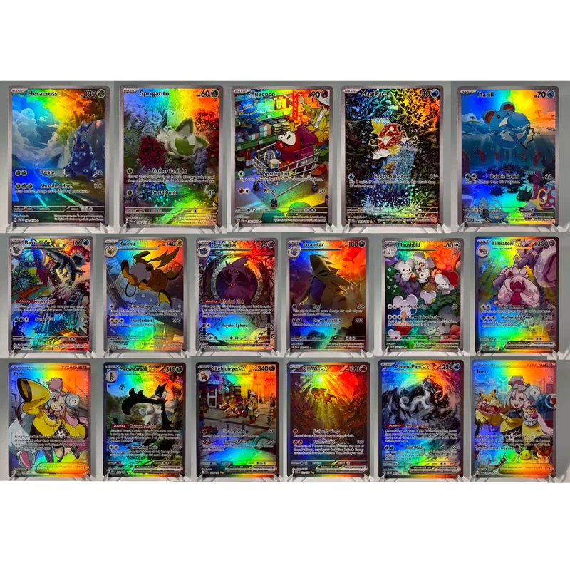 OBF PAL ASR Cards PTCG4-B EX Rainbow Ninetales Cleffa Charizard Rare Collection Battle Toys Gifts for Hobbies — image 7