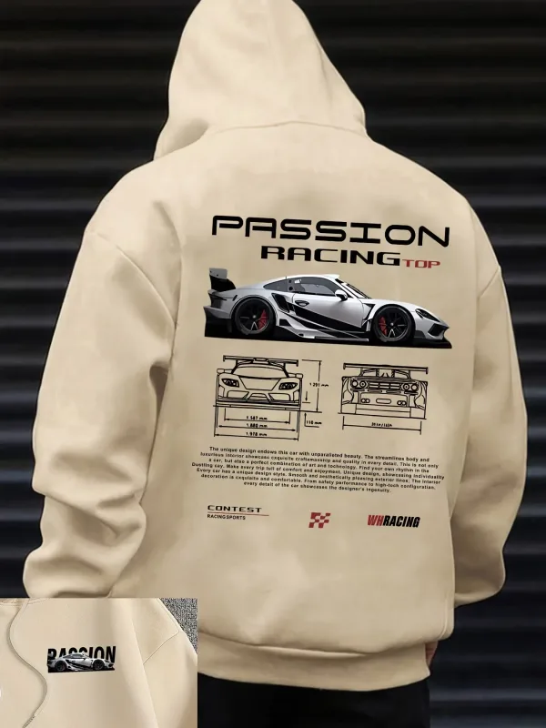 Men's casual hoodie alphabet print loose fit - Bahrain streetwear 22ss men clothing hoodies hoodie men one piece haikyuu — image 7