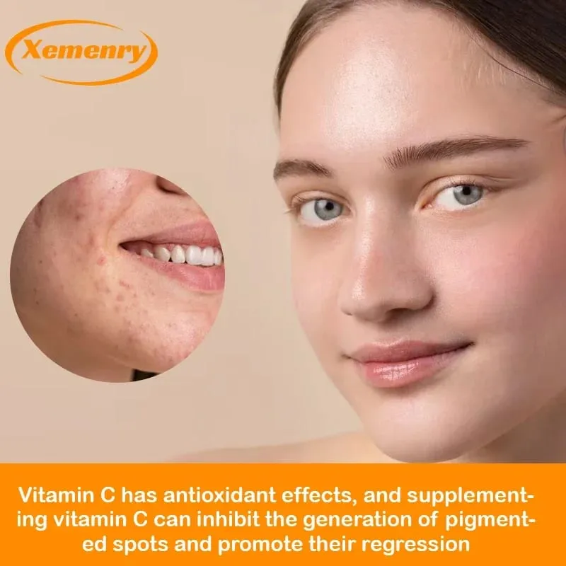 Vitamin C Capsules 1000mg - Immune System and Collagen Booster Skin Health Antioxidant Supplements — image 3