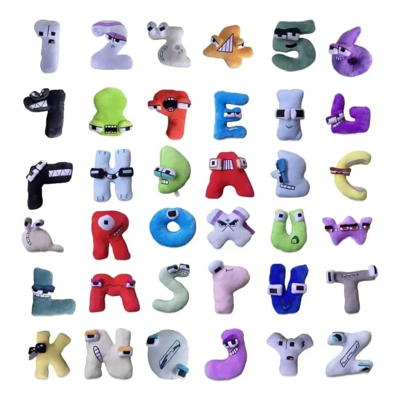 Cute A-Z Red Alphabet Plush Pillows Soft Letter Stuffed Dolls Kids Educational Learning Toy Gift — image 7