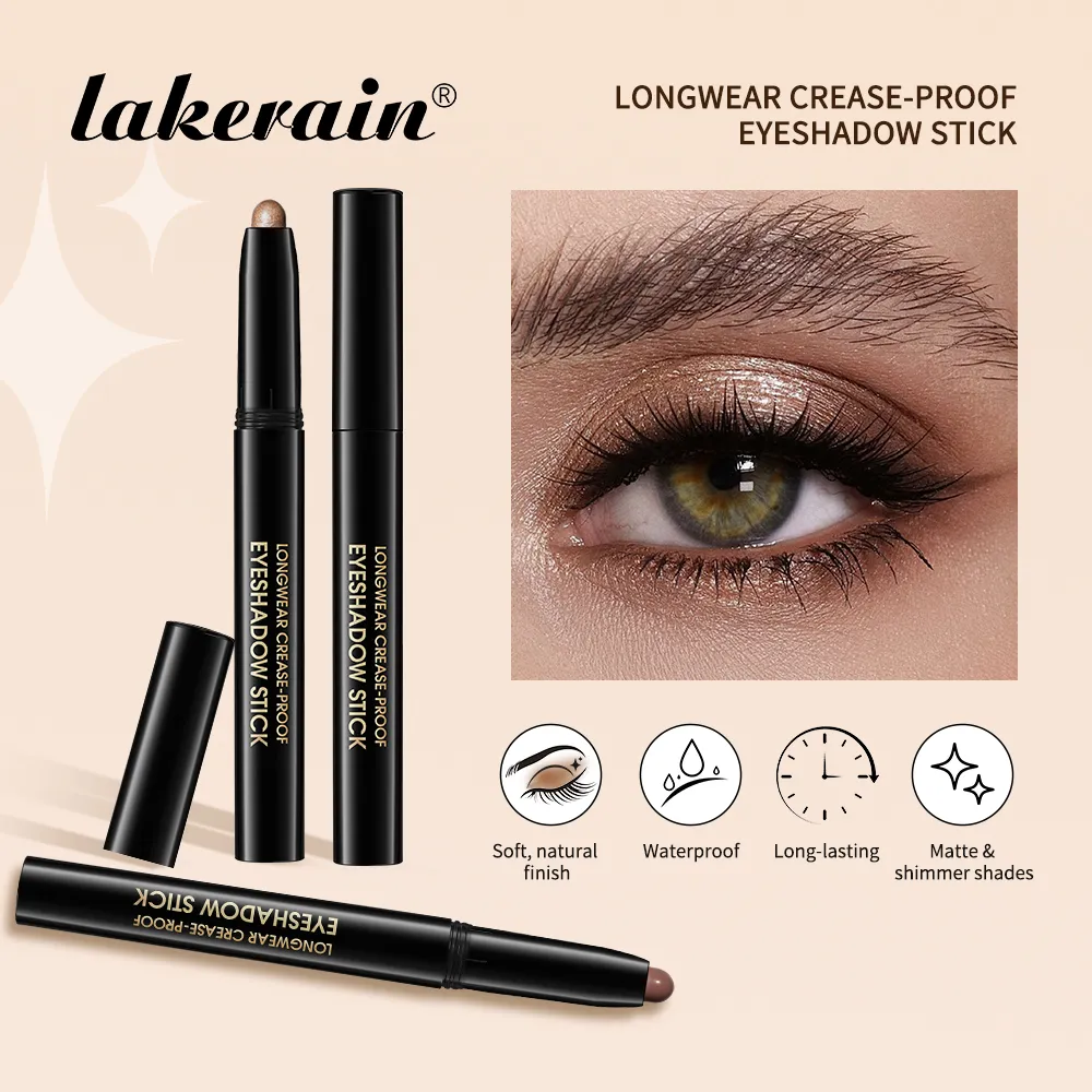 10colors Eyeshadow Stick Matte & Shimmer Shades Waterproof Smudge-proof Glitter Eyeshadow Pencil Stick Lasting Smooth Eye Makeup — image 3