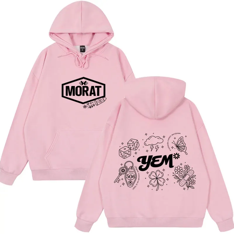 Band Morat Yem World Tour 2026 Print Hoodie Men Women Fashion Clothing Pullover Long Sleeves Loose Hip-hop Sweatshirts Fan Gifts