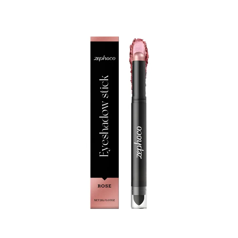 Waterproof Eye Shadow Stick with Brushes Long Lasting High Pigmented Double Head Eye Shadow Stick 8 Colors Maekup — image 10
