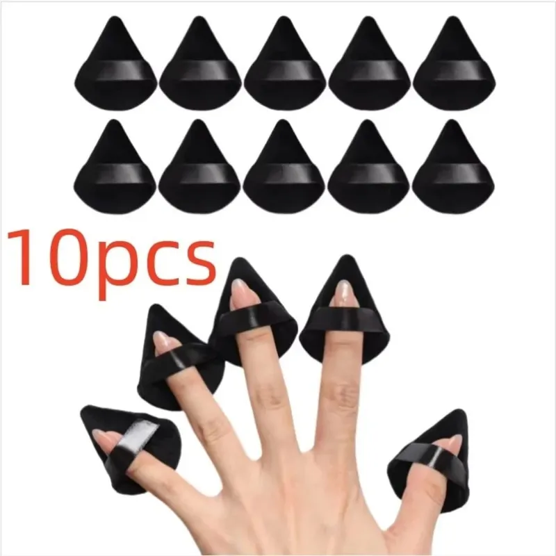 Black Triangle Powder Puff Facial Makeup Sponge Soft Velvet Cosmetics Puff Mixer Beauty Foundation Make-Up Sponge Makeup Access — image 8