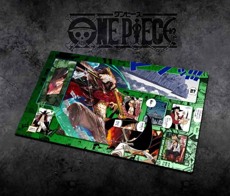 60*35cm Anime One Piece OPCG GAME Card Siri Komik PlayMat Empat Maharaja Baharu Mengajar Shankusu Buggy Luffy Mainan Koleksi Helikopter — image 35