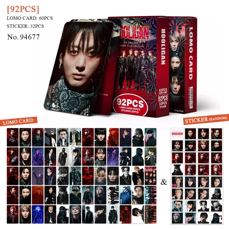 92 Single Small Card New Album Fan Support Photo Cards Greeting Cards Journal Stickers LOMO Card Collectible Gift