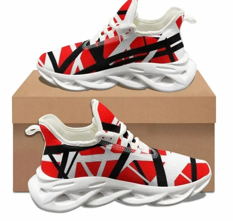 Evh Stripe Design Casual Flat Shoes Street Fashion Rock Trend Sneakers Women Classic Popular Non-slip Running Shoes — image 11