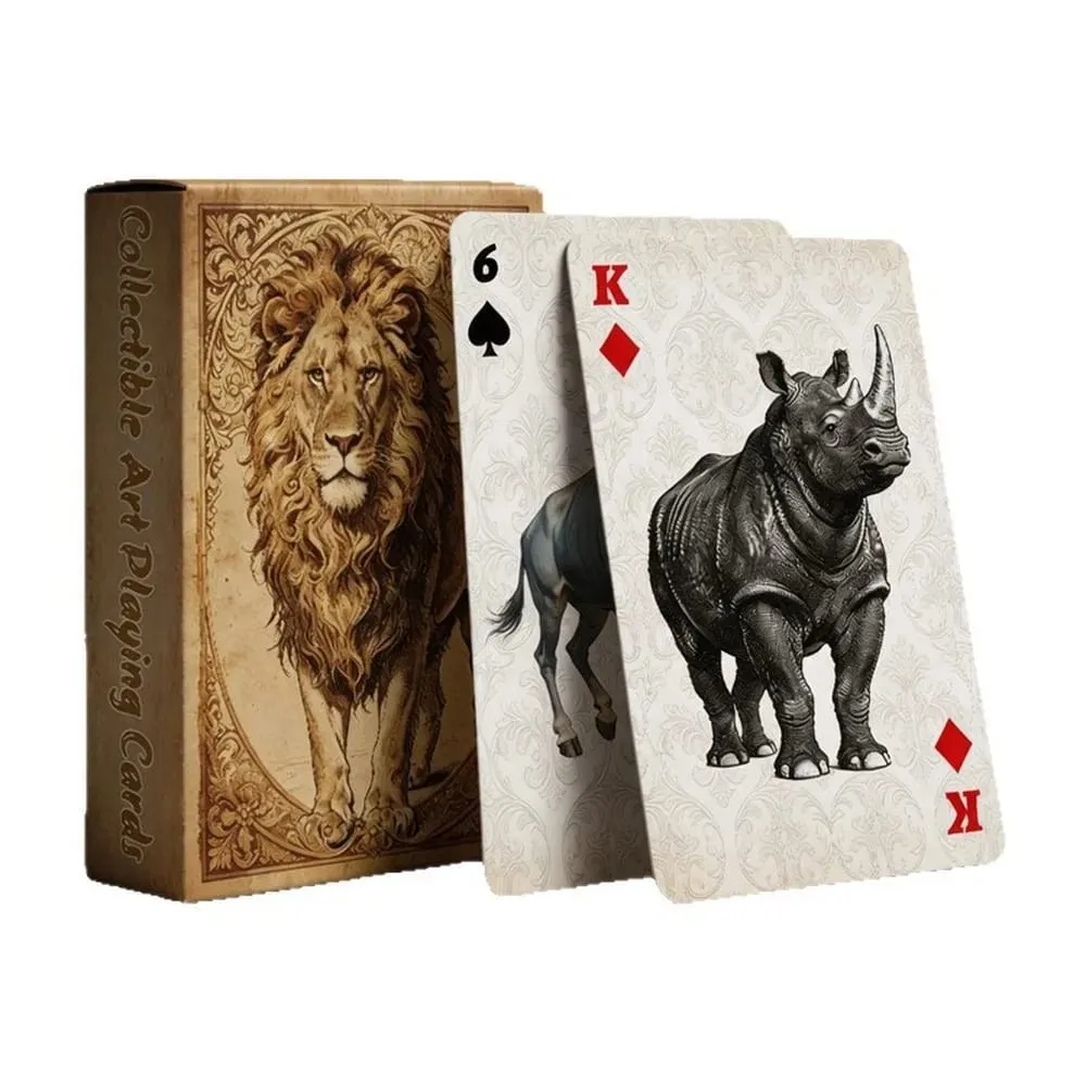 Savannah Animal Playing Cards Premium Paper Deck Smooth Shuffling Poker Cards for Party Board Games and Magic Performance — image 5