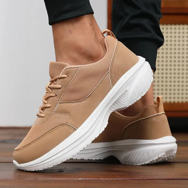 Wide Toe Shoes Unisex Breathable Mesh Platform Sneakers Fashion Comfortable Minimalis Shoes 2026 Outdoor Non-Slip Walking Shoes