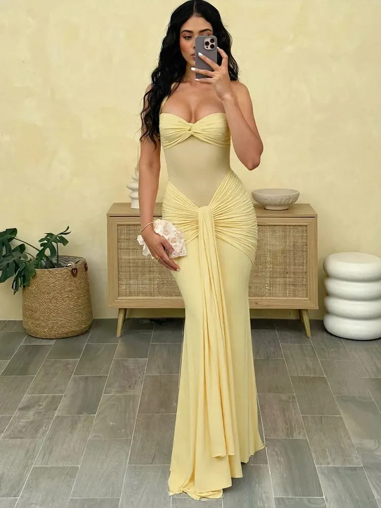 Nibber Halter Mesh Patchwork Kleid Frauen Sommer Trend Off Schulter Backless Geraffte Band Mitternacht Prom Party Hipster Vestidos