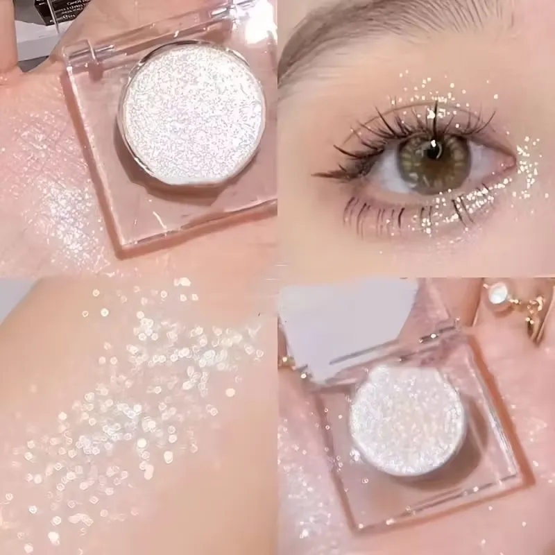 Long-Lasting Glitter Eyeshadow - Radiant High Shine Finish Instant Highlighting Effect Sparkling Powder Eye Makeup for Parties — image 5