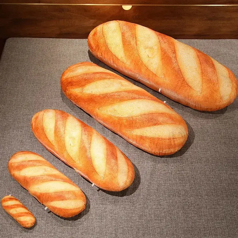 20-50CM Giant Bread Plush Long Pillow Toy Soft Funny Simulation Food Toy Creative Cushion Birthday Present Christmas Gift — image 7