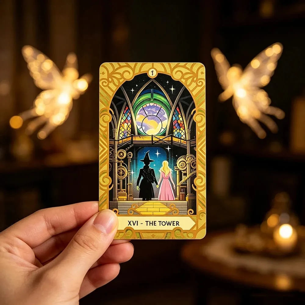 Wicked Tarot Deck 78 Tarot Cards Fantasy Magic Witch Divination Cards Game Fate Prediction Tarot Board Game Halloween Games Gift — image 5