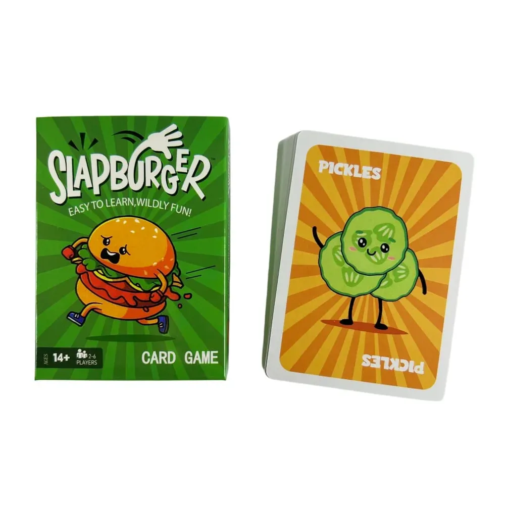 Slapburger Card Game Fun Family Games for Game Night Playing Card Games Families Party Easy to Learn Wildly Fun Deck Cards — image 2