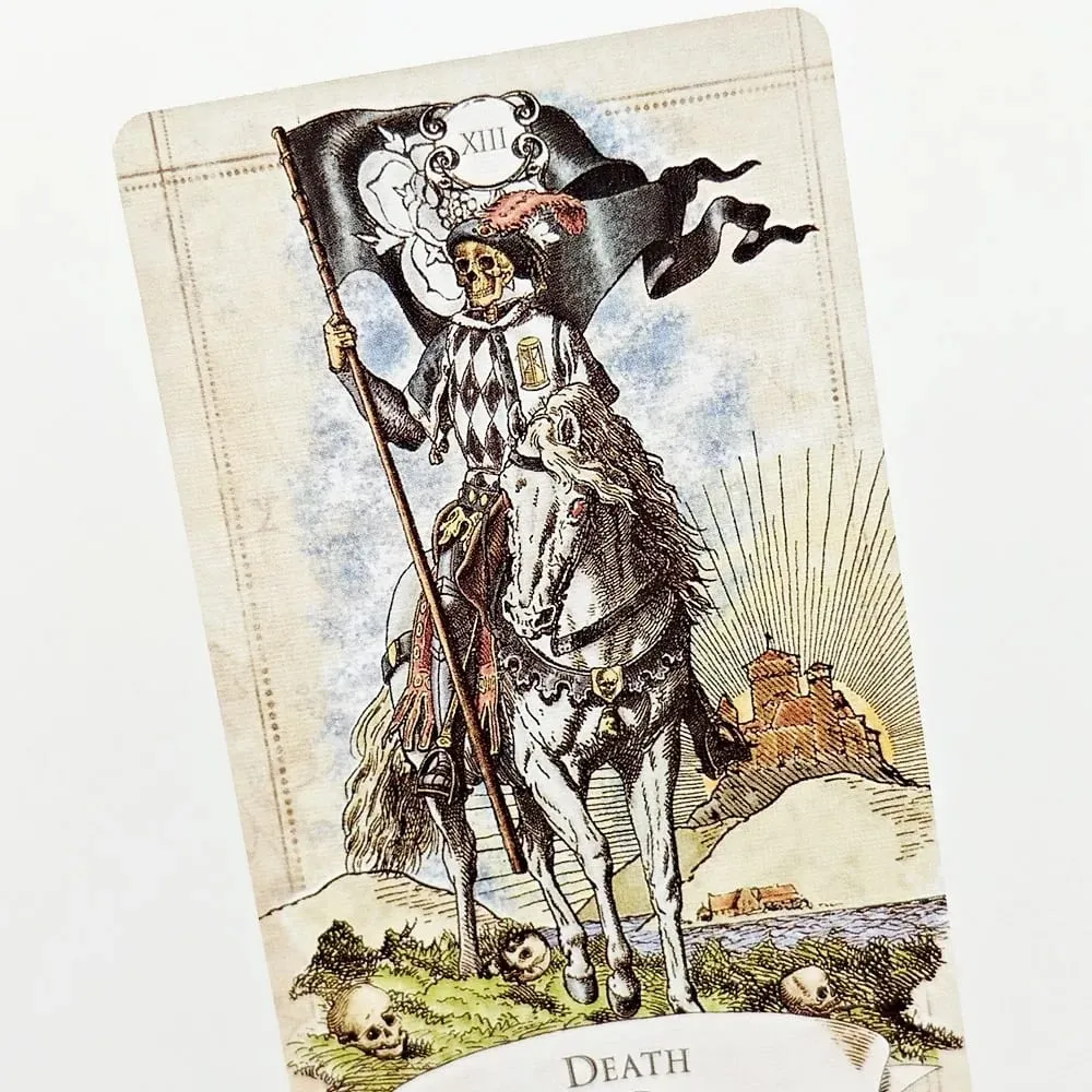 Baraja de Tarot de estilo antiguo con relieve de doble cara, 79 Uds., ilustraciones Vintage que resaltan un simbolismo claro, embalado en una caja rígida de 12x7cm — image 5
