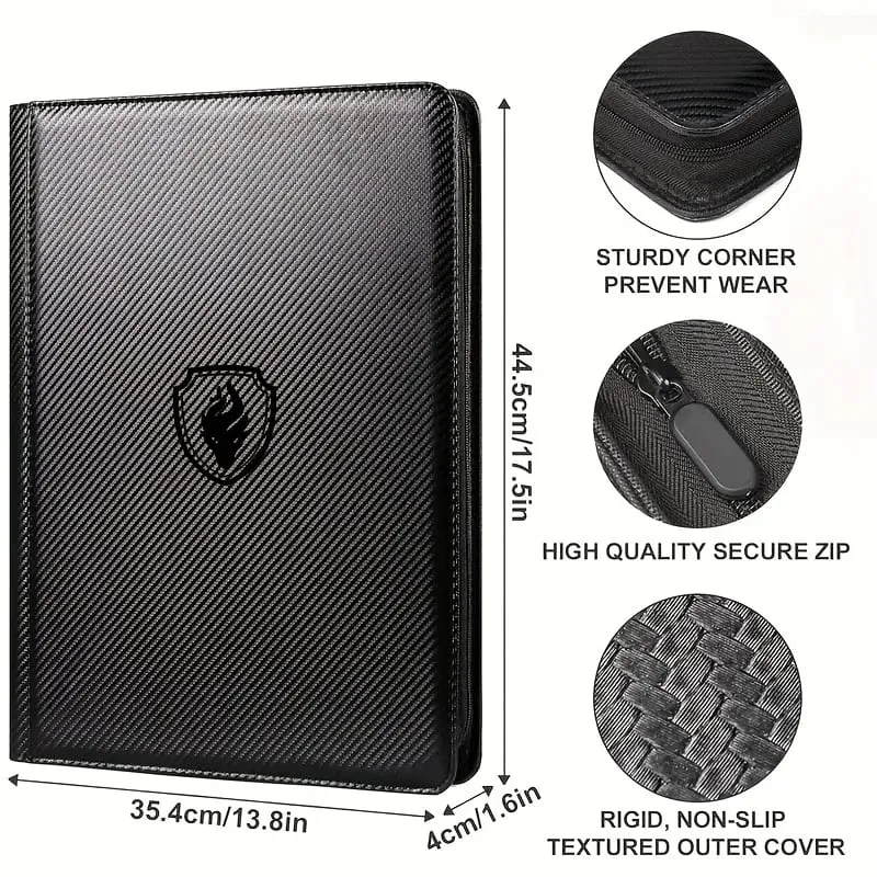 1024 Pockets Trading Card Binder Premium 16 Pockets Card Holder Folders Side Loading Card Album for Sport Game Card
