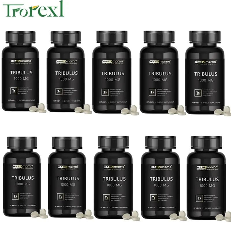 Comprimidos de Tribulus Terrestris de alta pureza, suplemento masculino que aumenta a resistência energética e ação rápida 60 comprimidos — image 11