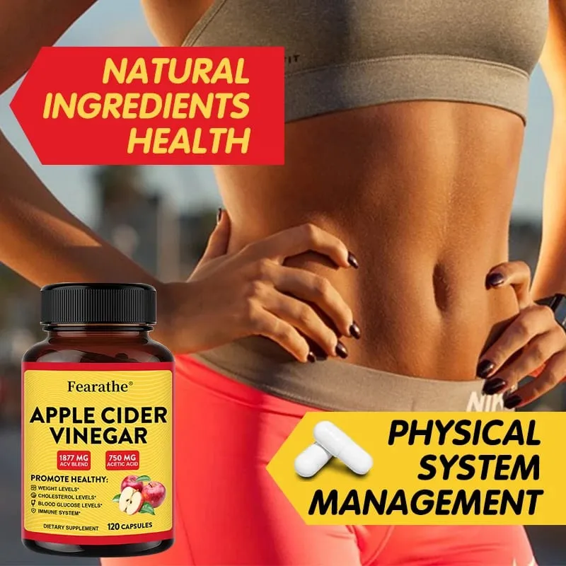 Apple Cider Vinegar Capsules with Zinc & Vitamin D3 Support Metabolic Immune Digestive Gut Wellness & Daily Body Management — image 6