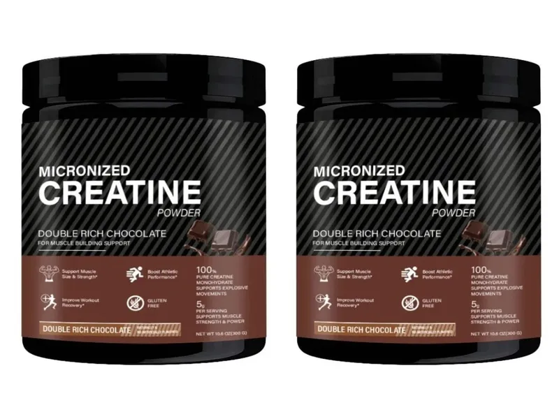 Creatine Monohydrate Powder 10.6 OZ Chocolate Flavor Sports Nutrition Support Athletic Performance Post‑Workout Muscle Recovery — image 8