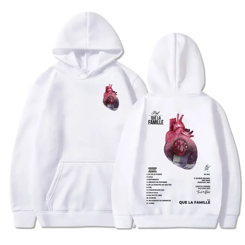 Y2K Le Monde Chico Hoodies French Rapper PNL Album Que La Famille Hooded Sweatshirts Men Women Hip Hop Fashion Long Sleeve Pullo — image 3