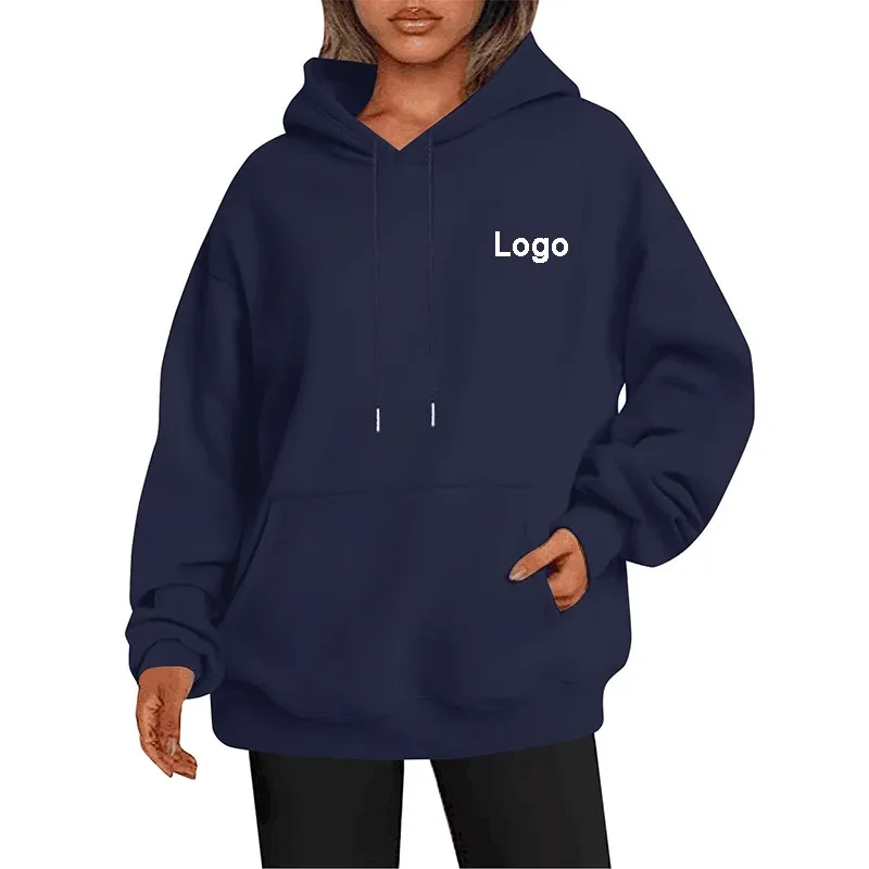 Customized Oversize Hoodies Women Fashion Printed Loose Long Sleeve Shoulder Drop Cuff Sweathsirts Streetwear Pullovers Sudadera — image 15