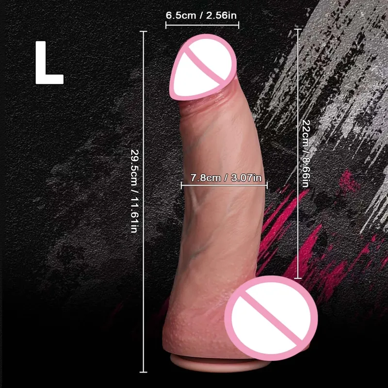 Realistic XXL Thick Penis Soft Silicone Dildo Male Genitals Vaginal Masturbation Suction Cup Dick Woman Anal Adult Sex Toys Dick — image 10