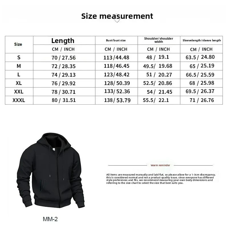 New 2026 Men's Autumn Casual Solid Long Sleeve Zipper Hooded Sweatshirt Coat Male Fashion Outdoors Sportswear Hoodies Jackets — image 48
