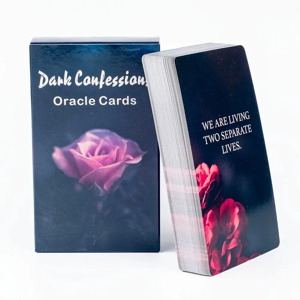 Dark Confession Twin Flame Oracle Cards 50Pcs Love Keywords & Messages Deck for Self-Reflection And Guidance — image 3