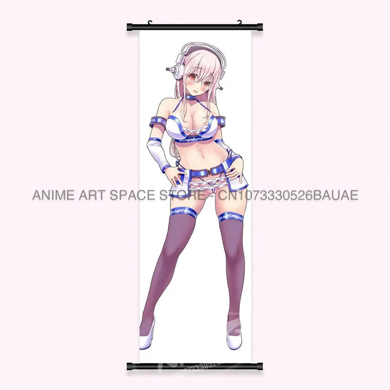 Video game Wall Artwork Canvas Scrolls Picture Anime Movie Role Poster Hanging Painting Print Home Decoration For SUPER SONICO