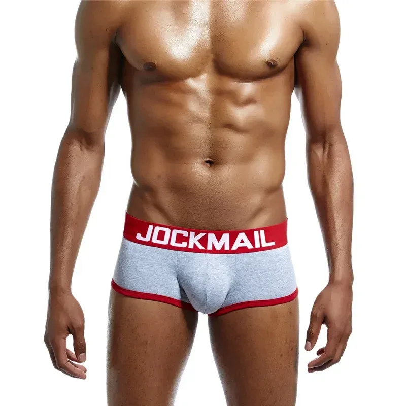 Mens Underwear Jockstrap Boxer Trunks Gay Penis Pouch Cueca Boxer Calzoncillos Hombre Man Boxer Shorts Sleepwear Gay Panties — image 2