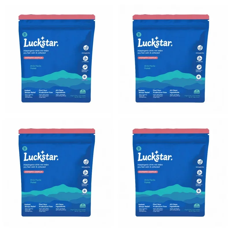 Ashwagandha L-teanina glicinato di magnesio integratore di vitamina D3 drink mix calma umore concentrazione supporto lampone limonata 20 pacchetti