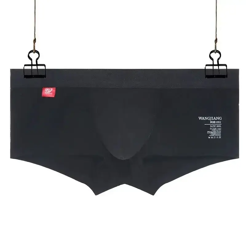 Plus ขนาด M-XXXL ฤดูร้อน Mens Boxer กางเกงขาสั้นผ้าฝ้ายเซ็กซี่ชุดชั้นในกางเกงขาสั้นกางเกง Breathable Soft ชายนักมวย U นูนชุดชั้นใน — image 4