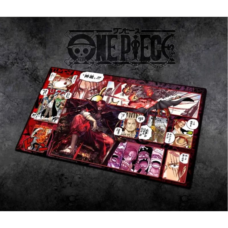 60*35cm Anime One Piece OPCG GAME Card Siri Komik PlayMat Empat Maharaja Baharu Mengajar Shankusu Buggy Luffy Mainan Koleksi Helikopter — image 3