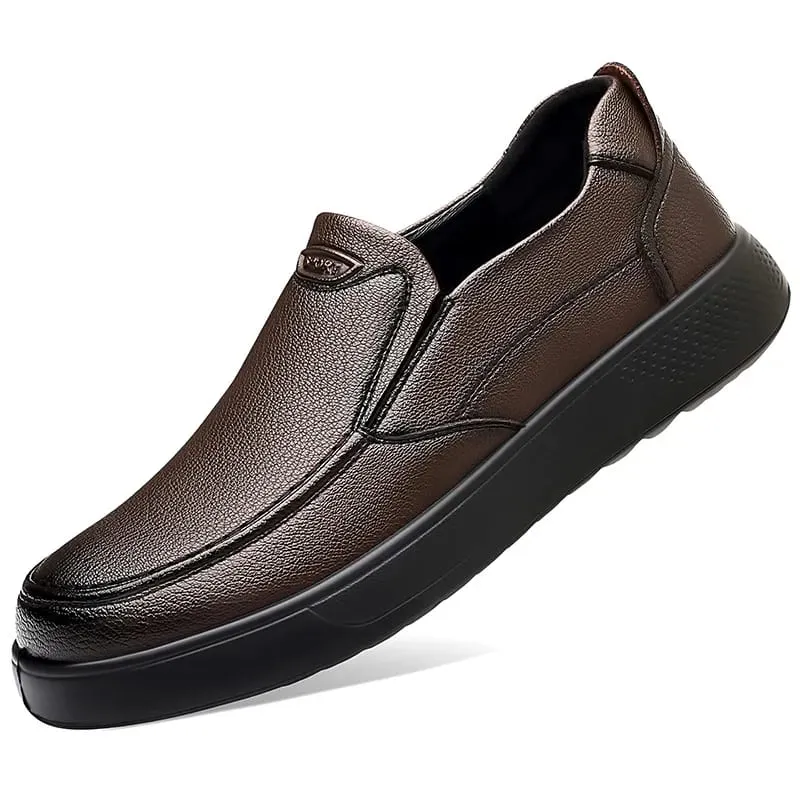 2026 New Designer Solid Color Leather Shoes for Men Soft Sole Fashion Loafers Man Spring Summer Autumn Business Casual Shoe Male