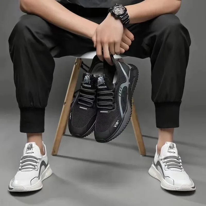Men's lightweight mesh breathable casual sports shoes summer soft sole comfortable anti slip outdoor running shoes male sneakers — image 6