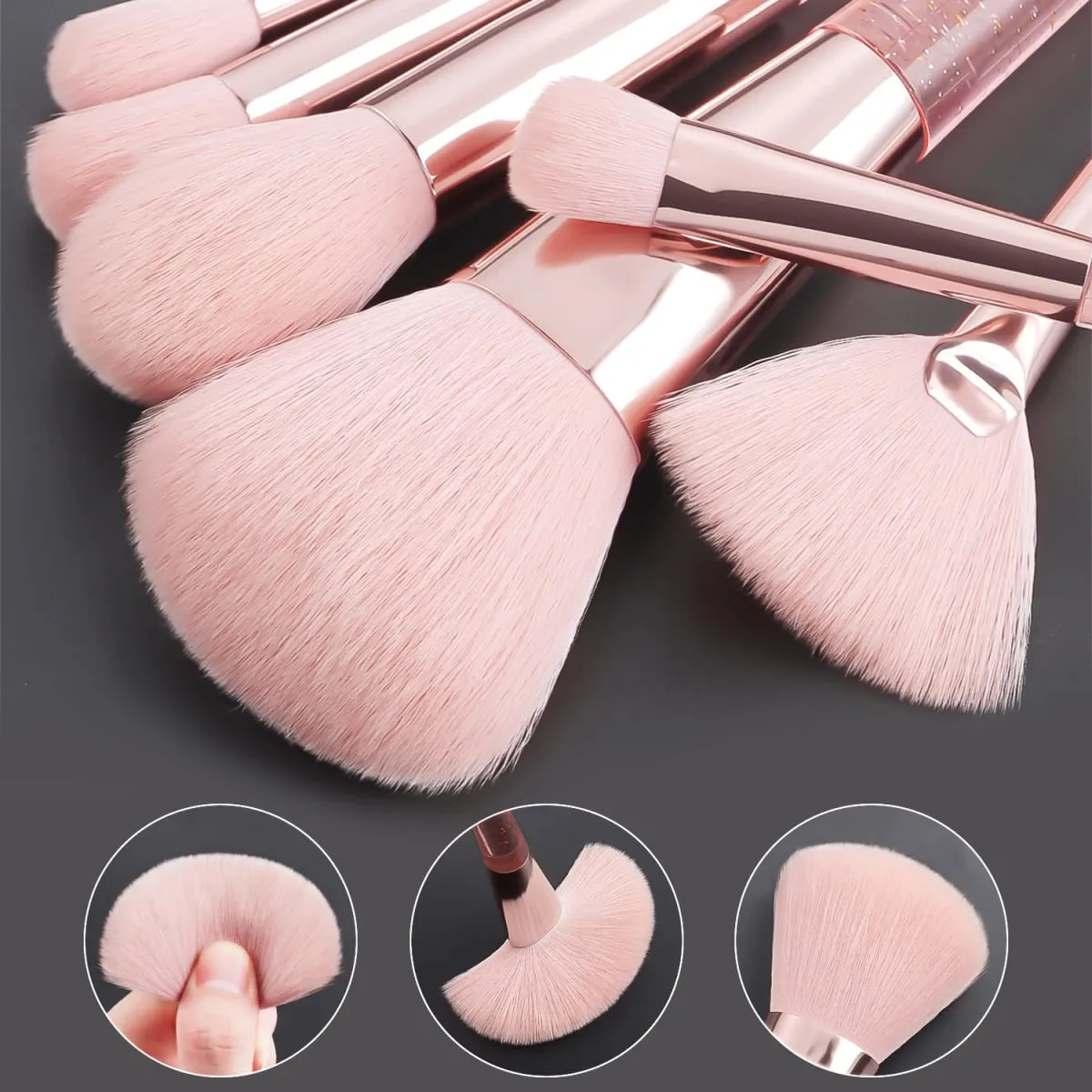 37PCS Makeup Tools Set 20 Brushes + Sponges Puffs Eyelash Curler Cleaning Tool for Full Face
