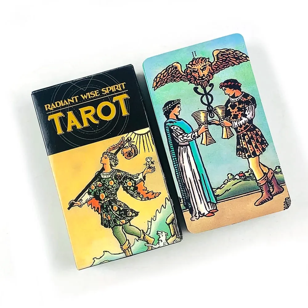Radiant Wise Spirit Tarot Cards 78Pcs Tarot Deck English Visions Fortune Divination Board Game Spiritual Practices Cards Game — image 1