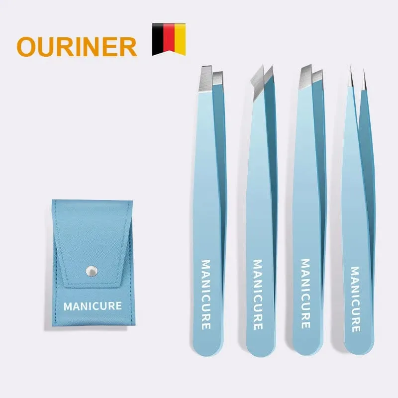 Eyebrow Tweezer Colorful Hair Beauty Fine Hairs Puller Stainless Steel Slanted Eye Brow Clips Removal Makeup Tools — image 2