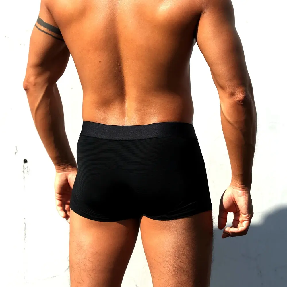 Sexy Men Underwear Boxer Shorts Transparent Mesh Underpants Trunks Men Panties Low Waist Nylon Breathable Quick Drying — image 8