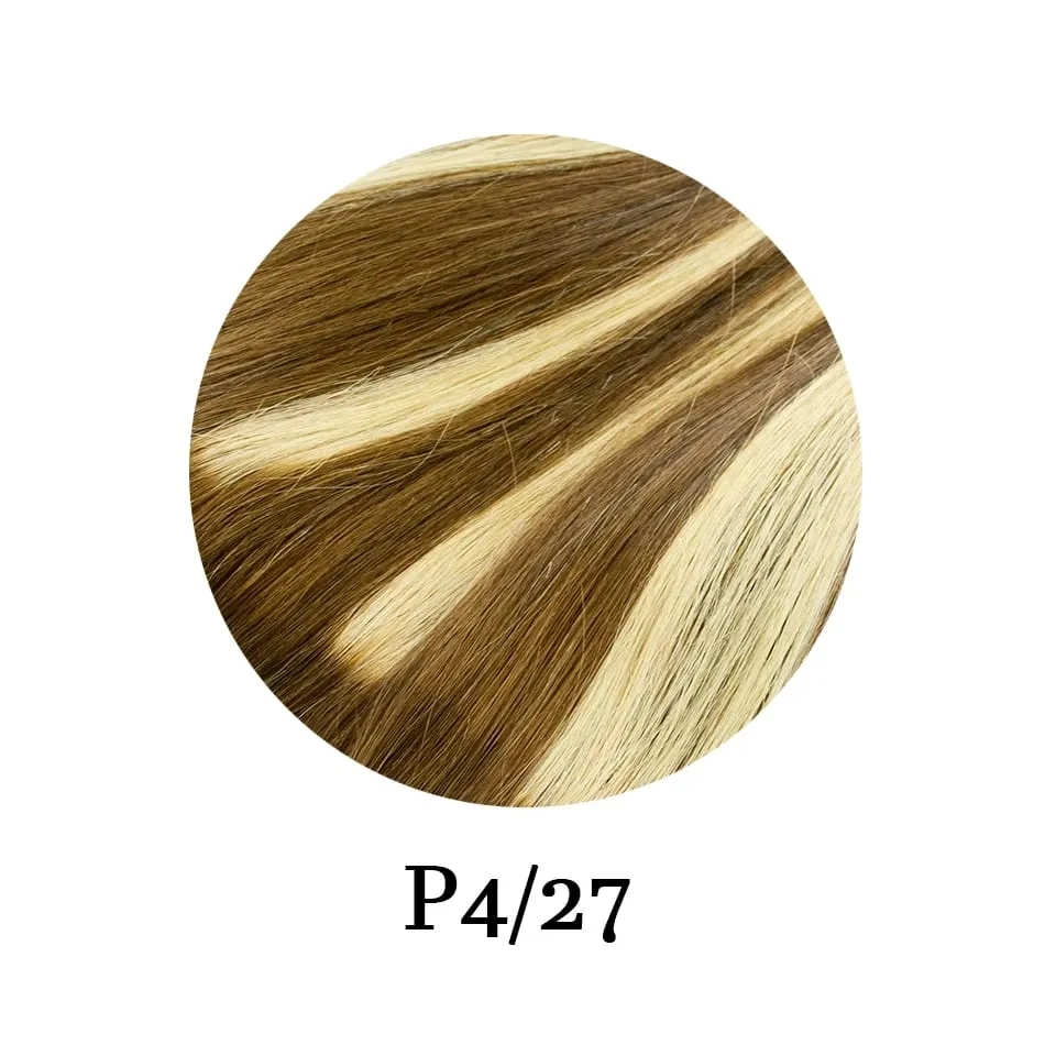 Klip Dalam Satu Bagian Lurus 10 Inci dengan 5 Klip Ekstensi Rambut Manusia Klip Rambut Remy Brasil Dalam Ekstensi Rambut Alami