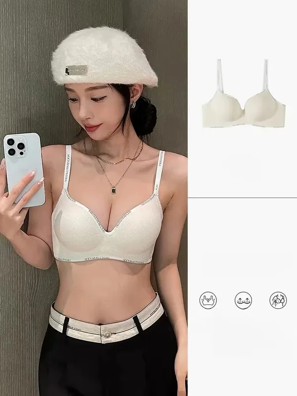 Women's Underwear Small Chest Sexy Push Up Lingerie Seamless Bra for Women Comfortable Everyday Bra Thick Bralette 32-38AB — image 9