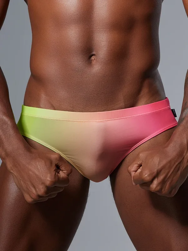 Men's triangular underwear with ice silk thin design, fast drying, high elasticity, low waist, sexy, slim fit, youth fashion