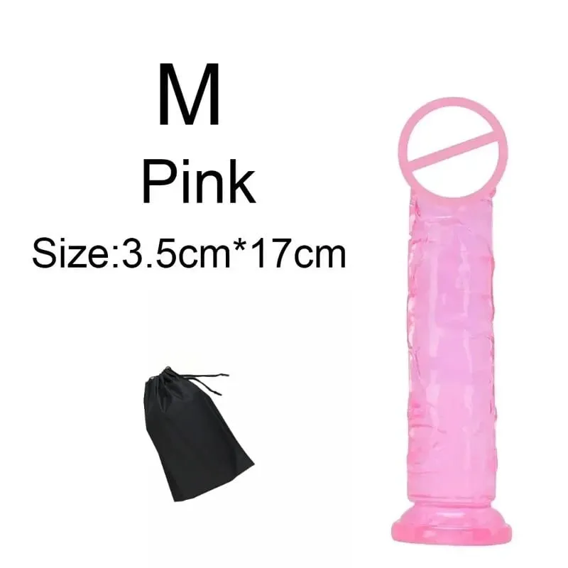 Super Cheap 6 Sizes Realistic Soft Jelly Dildo Butt Plug Anal Plugs Adult Sex Toy for Women and Men Vaginal and Anal Masturbator — image 24