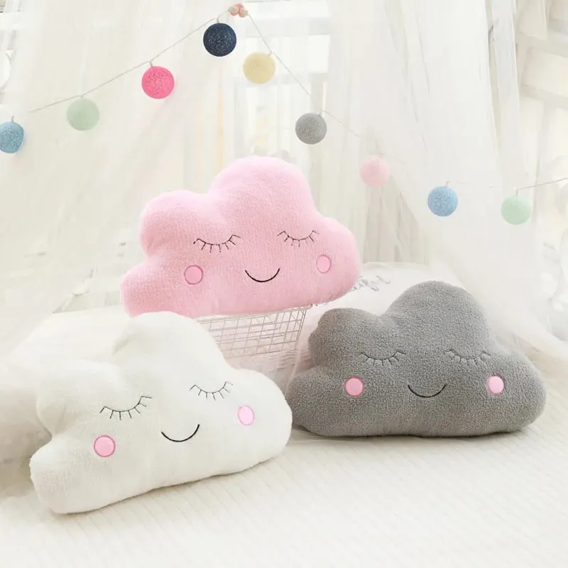 Oreiller en peluche nuage, lune, étoile, goutte de pluie, coussin doux, jouets pour enfants, bébé fille, cadeau de noël, décor de voiture, chambre — image 4