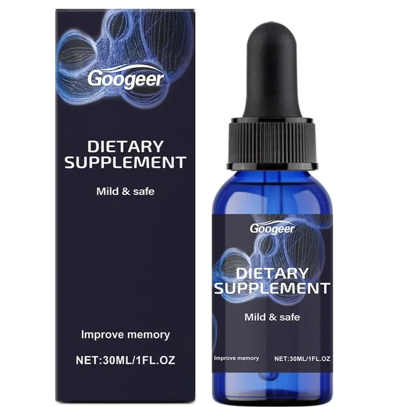 Googeer Methylene Blue Drops Memory Focus Support Drops with Vitamin B1 Mint Leaf Extract Gluconolactone Alcohol Free 30 ML — image 8