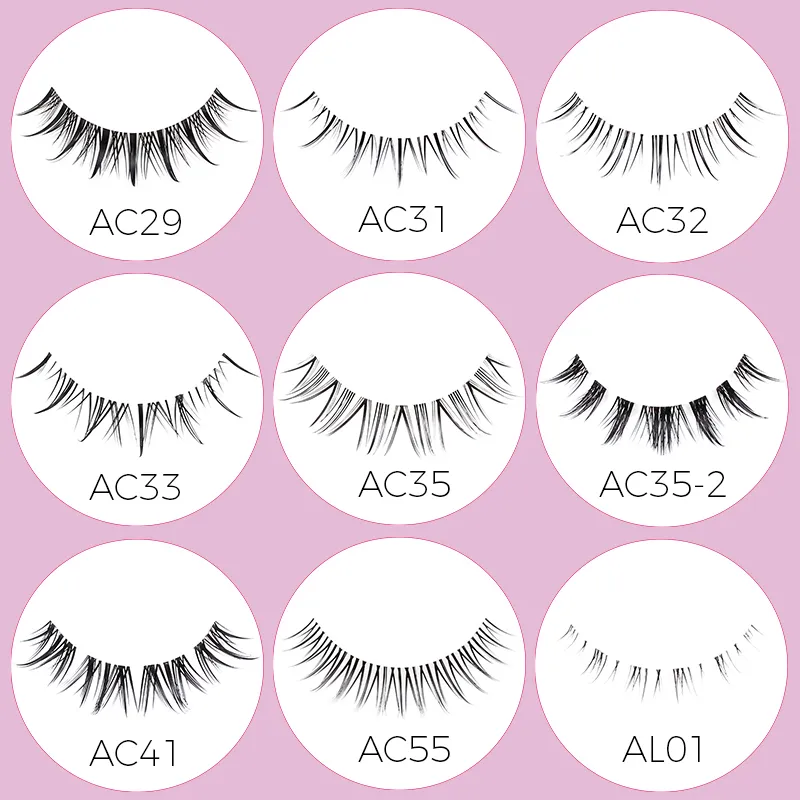 Abestyou 3d Short 9mm Faux Cils Small Thin Light Cat Eye Camellia Winged Lash Transparent Clear Stripe Mink Eyelash Lower Lashes