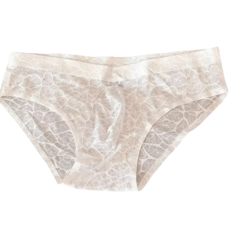 Cool Summer 3D Bulge Pouch Men's Underwear Lingerie Transparent Mesh Panties Thin Stripe Grid Triangle Panties Men